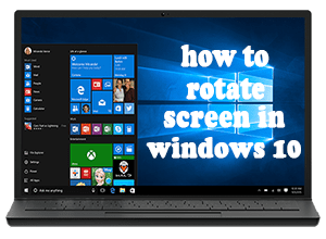 windows 10 keyboard shortcuts rotate screen