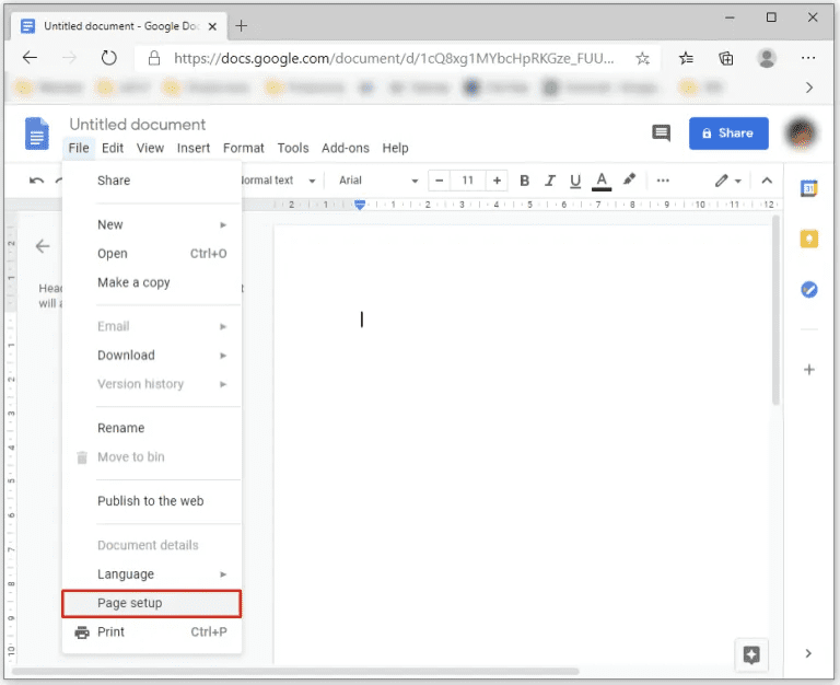 Change Margins In Google Docs 