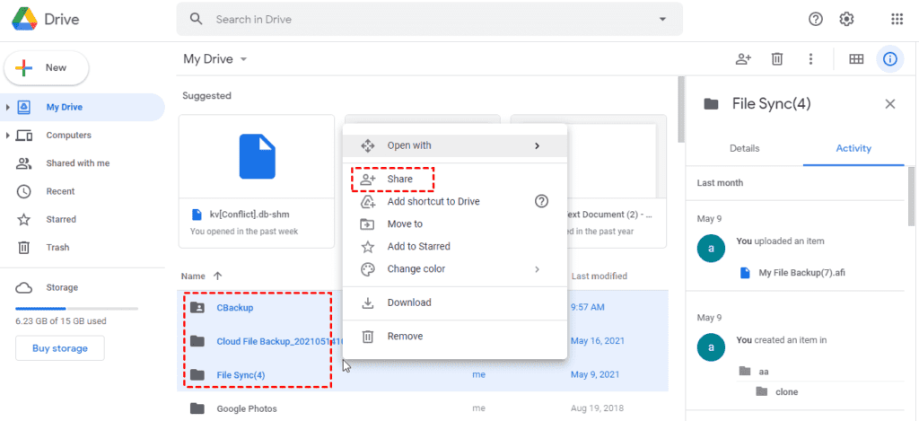 Move Files From 1 Google Drive To Another Via Share