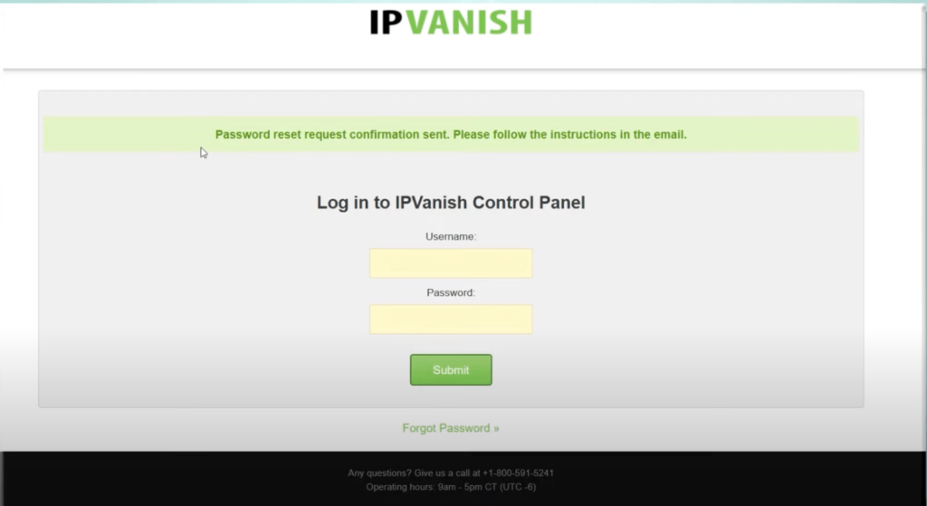 Ipvanish Password