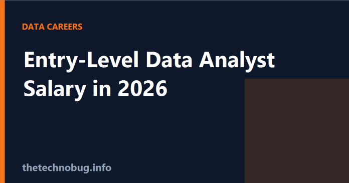 Entry-level data analyst salary 2026 US